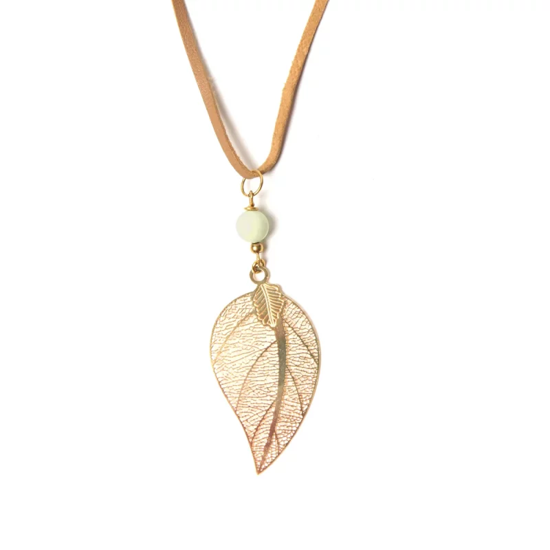 K3B -K Blattkette Chrysopras