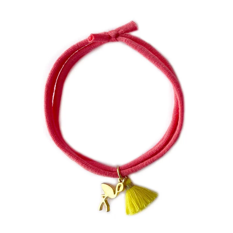 AFQ -G Armband Flamingo/Quaste